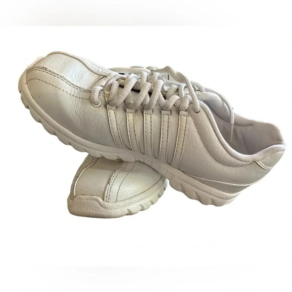 K-Swiss White Leather Limited Edition Lace Up Sneakers Size 2.5